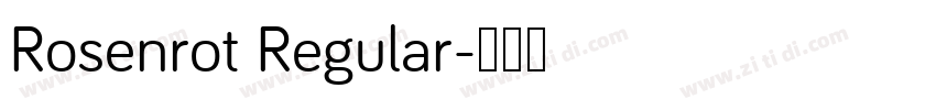 Rosenrot Regular字体转换